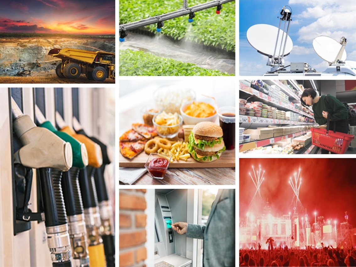 Different industries in a collage